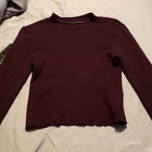 Burgundy sweater